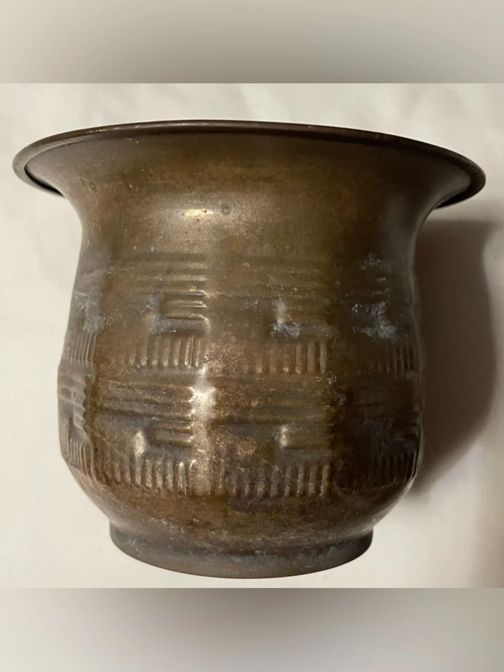 Vintage Hand Hammered Copper Planter Jardiniere Cachepot Urn